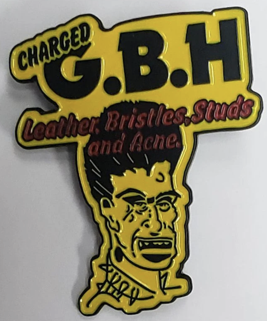 G.B.H. - Leather - Metal Badge